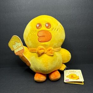 Line Friends Sally Makes Everything Yellow Paint Brush  Duck 11" Stuffed Plush